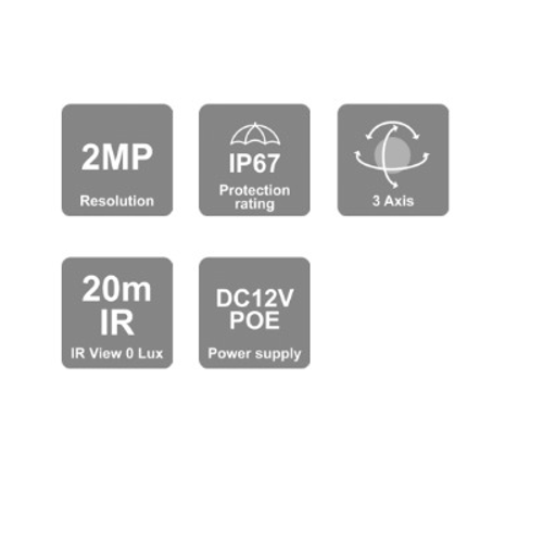 IP Bullet kamera 2MP S-sight,2,8mm, IR20m, PoE, I2-320IPB-28 slika 3