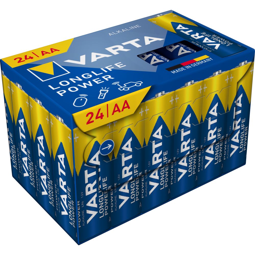 Varta Longlife Power Baterija LR06, AA, 1,5V 24 kom slika 1