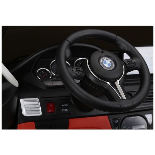 Licencirani BMW X6 M crni lakirani - dvosjed - auto na akumulator slika 5