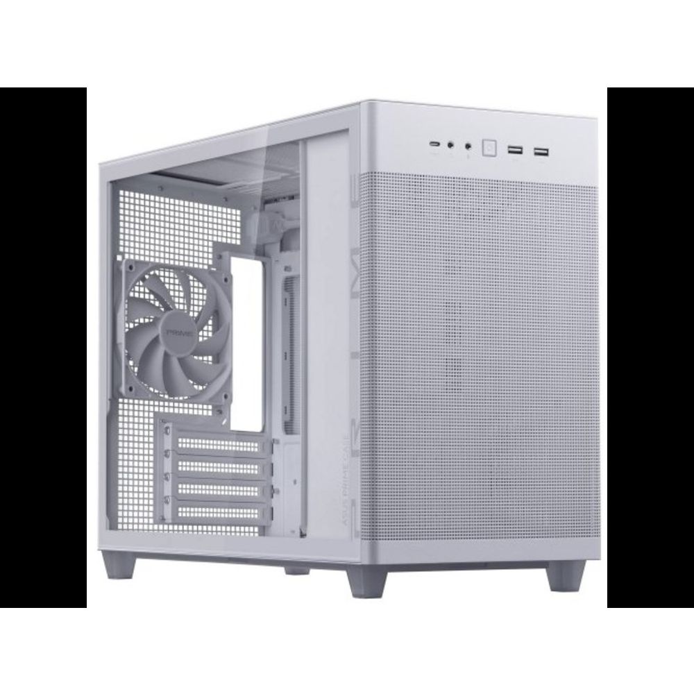 ASUS Prime AP201 Case TG White Micro ATX slika 1