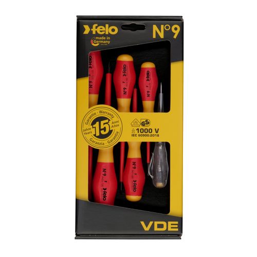 Set šrafcigera Felo No.9 VDE SL/PH sa testerom napona 91396198 6 kom slika 6