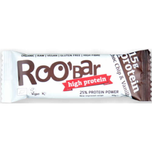 ROOBAR Bar Raw Choco Chip & Vanilija Protein 60G slika 1