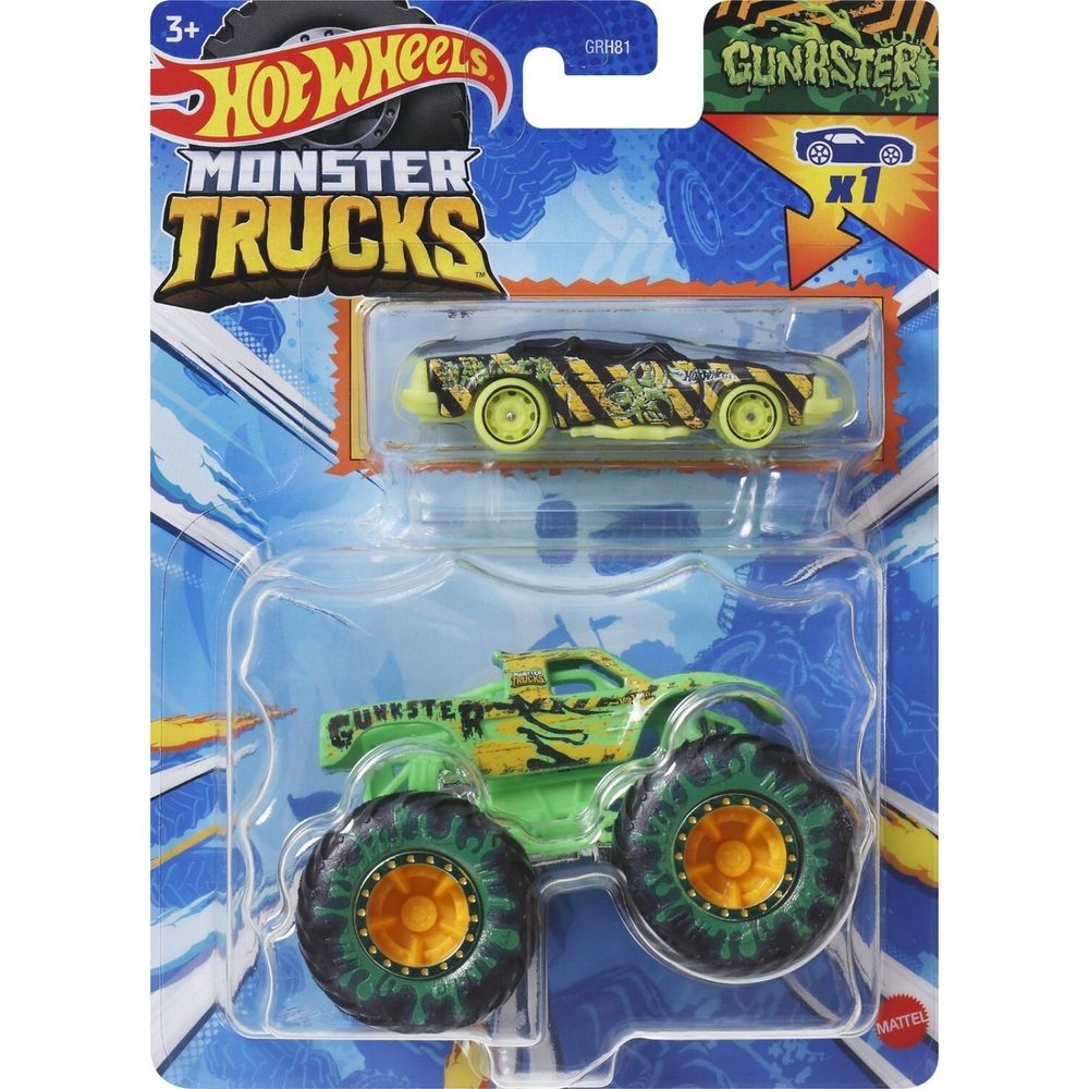 Hot Wheels Monster Trucks Vozilo sa autićem 1:64, Sorto slika 8