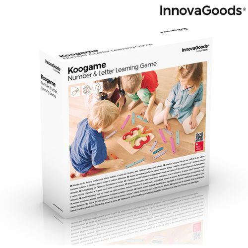 Montessori Drvena Igra za Ispisivanje Brojki i Slova Koogame InnovaGoods 27 Dijelova slika 3