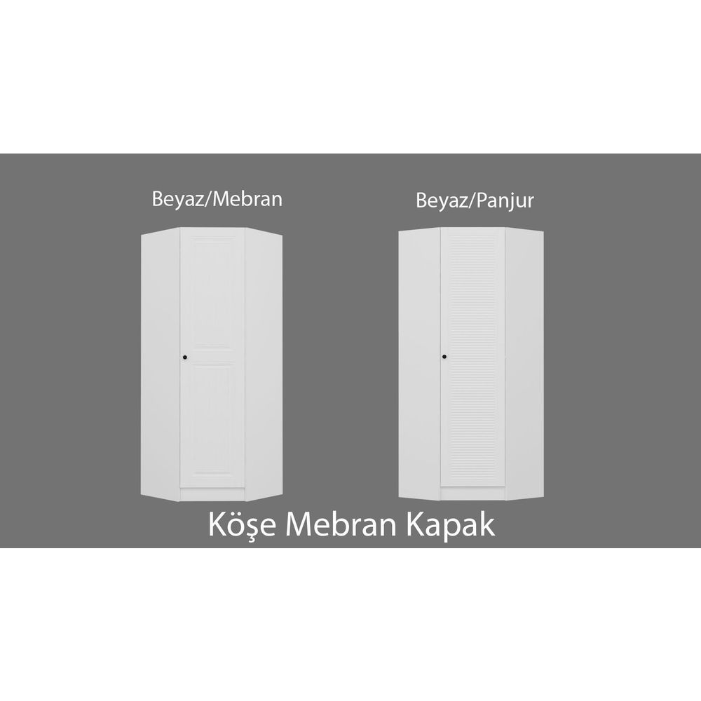 Kale Corner White - Bijeli Ormar slika 1