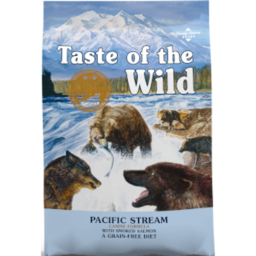 TASTE OF THE WILD Pacific Stream, s dimljenim lososom, bez žitarica, 5,6 kg slika 1