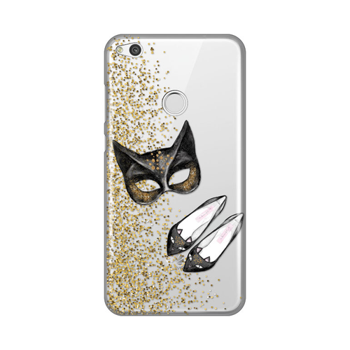 Torbica Silikonska Print Skin Za Huawei Honor 8 Lite/P8 Lite 2017/P9 Lite 2017 Cat Fashion slika 1