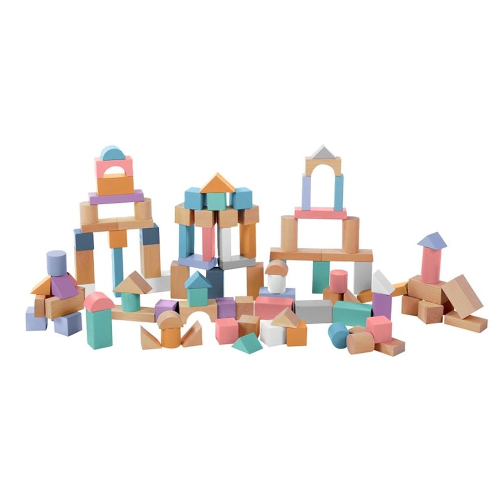 Zopa Drvene kocke u kantici 100kom slika 3