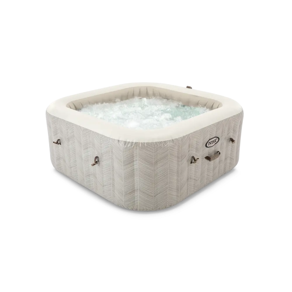 Intex hidromasažni bazen 175x175x71 cm Chevron Deluxe, kvadratni - 28446NP slika 1