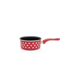 Metalac posuda 1 ručka standard dekor red dots 16cm / 1,50lit