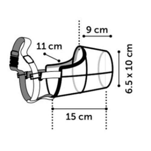 Brnjica za psa Silas Crna XXL - 43 cm, 51-70 cm slika 4