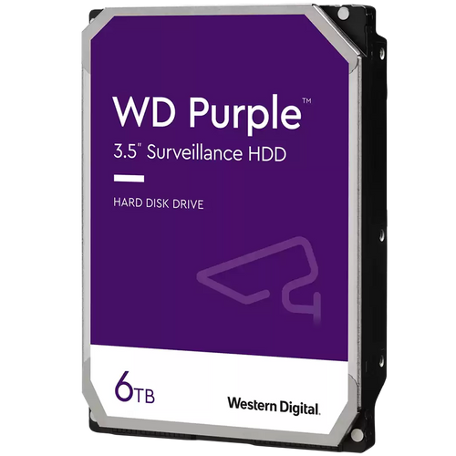 Tvrdi disk WD Purple 6TB CMR, 3.5'', 256MB, SATA 6Gbps, WD64PURZ slika 1