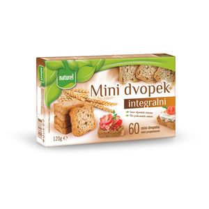 Naturel mini dvopek integralni 120g