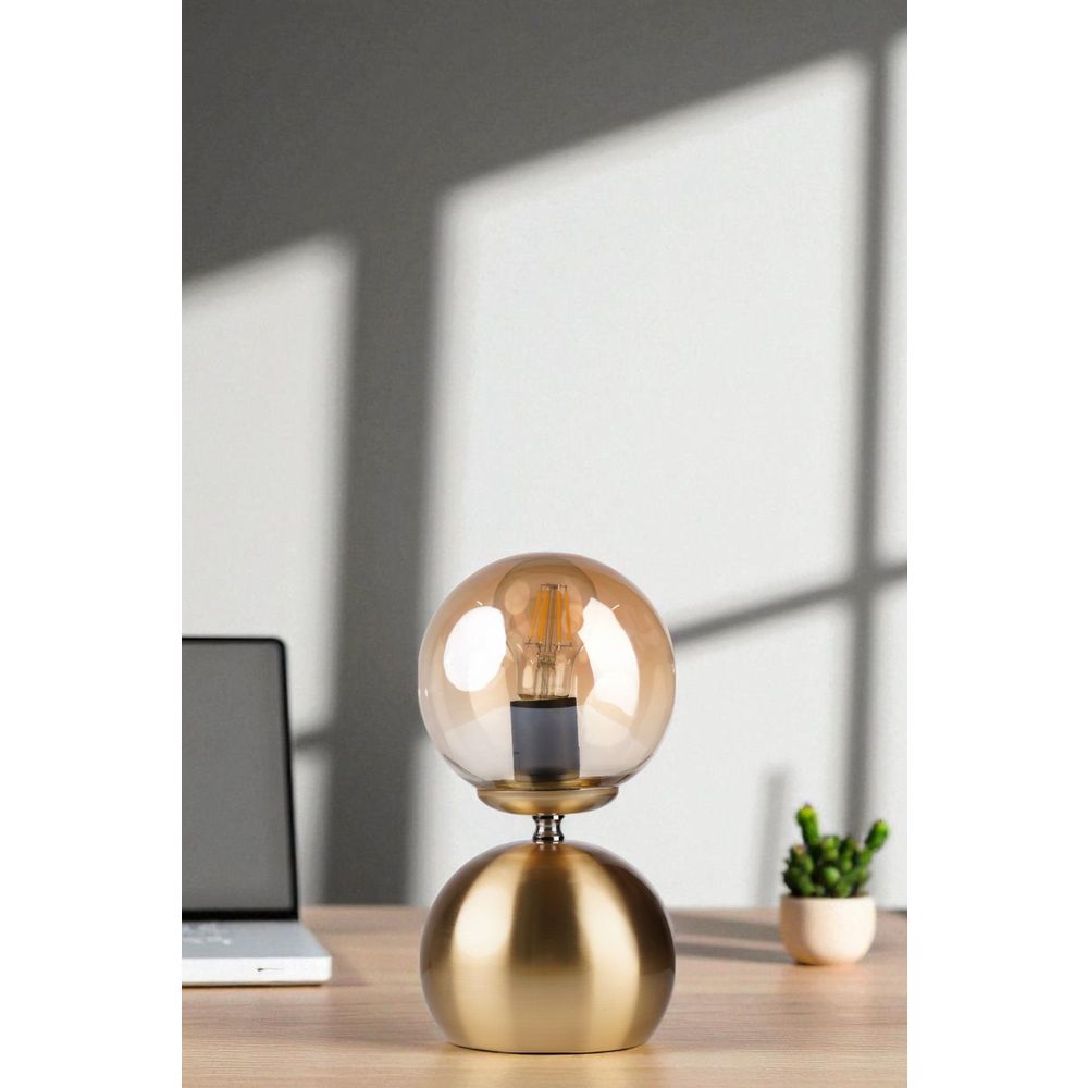 8904-2 HoneyGold Stolna Lampa slika 1