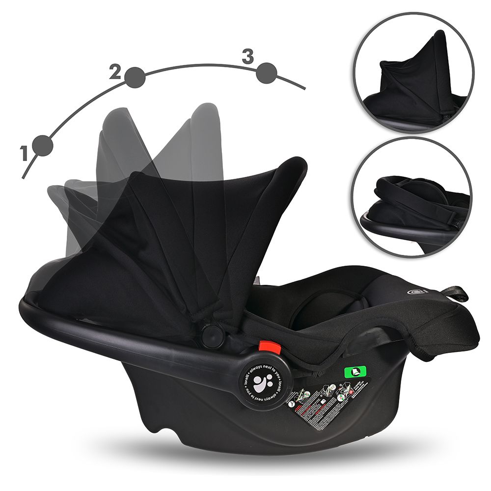 Lorelli Kolica za bebe Reya 3U1, Black Jasper slika 31