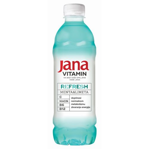 Jana Vitamin refresh menta&limeta 0,5l, pakiranje  6 komada slika 1