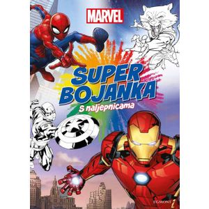 MARVEL SUPER bojanka s naljepnicama