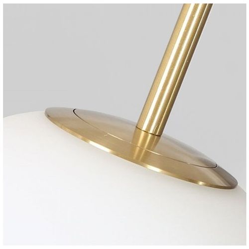 TOOLIGHT Viseća svjetiljka Zlatna staklena mliječna kugla APP656-3CPR slika 3