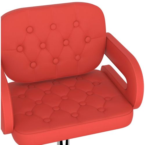 Barski stolci od umjetne kože 2 kom crveni slika 7