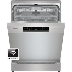 Gorenje GS673C60X Mašina za pranje sudova, 16 kompleta,  Inverter PowerDrive, WiFi, TotalDry, Širina 59.9 cm, Srebrna boja