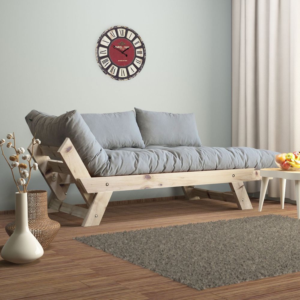 Dvosjed sofa CPT8107-210 - Boje: Prirodna, Siva, Vrtna slika 2