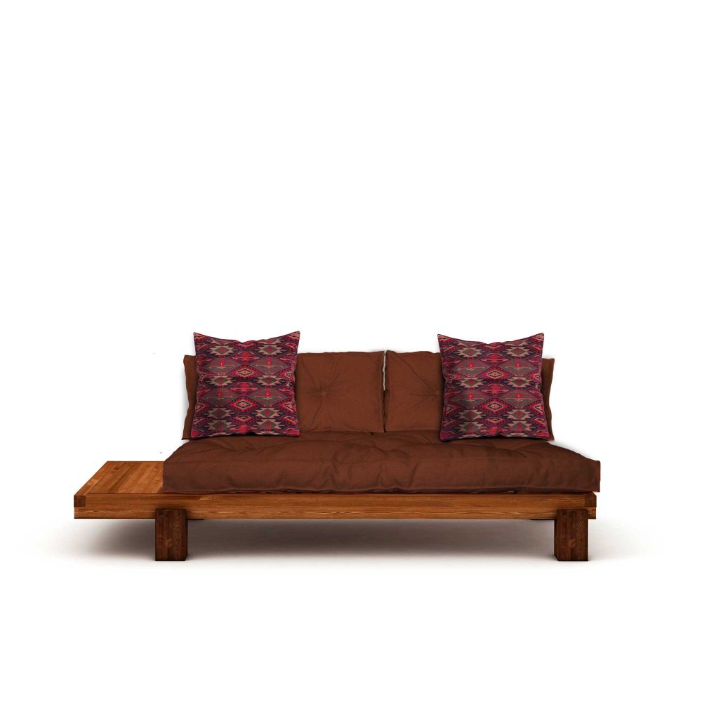 Lounger CPT8377-200, boje teak i crvena pločica slika 4
