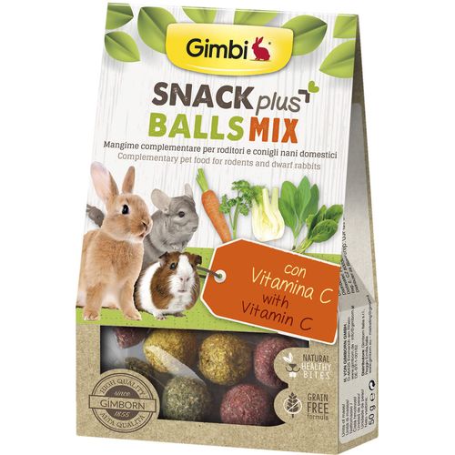 Gimborn Gimbi Snack plus Balls Mix Poslastica za glodavce i patuljaste kuniće, 50 g slika 1