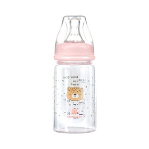 Kikka Boo Staklena flašica Savanna 120ml 0+ Pink