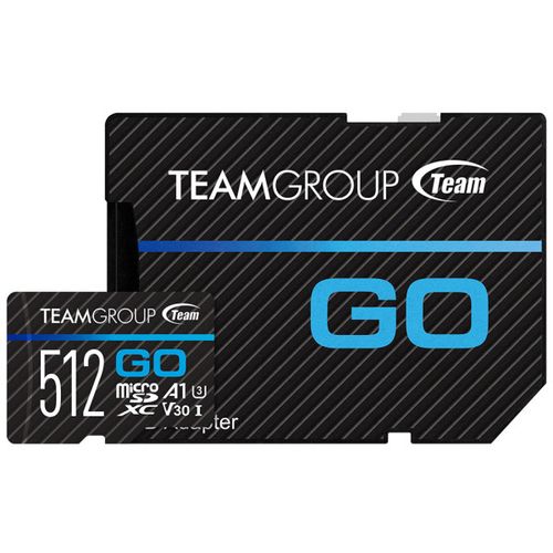 TeamGroup MICRO SDHC/SDXC 512GB GO UHS-I U3 V30, 100/90MB/s +SD Adapter TGUSDX512GU303 slika 1