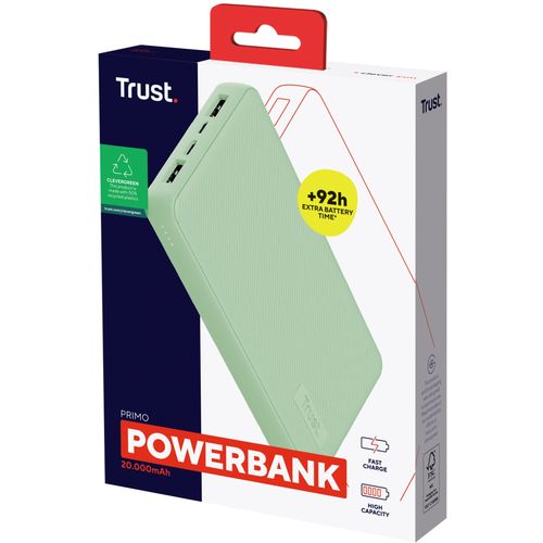 Trust prijenosni punjač Primo 20.000 mAh, green (25027) slika 5