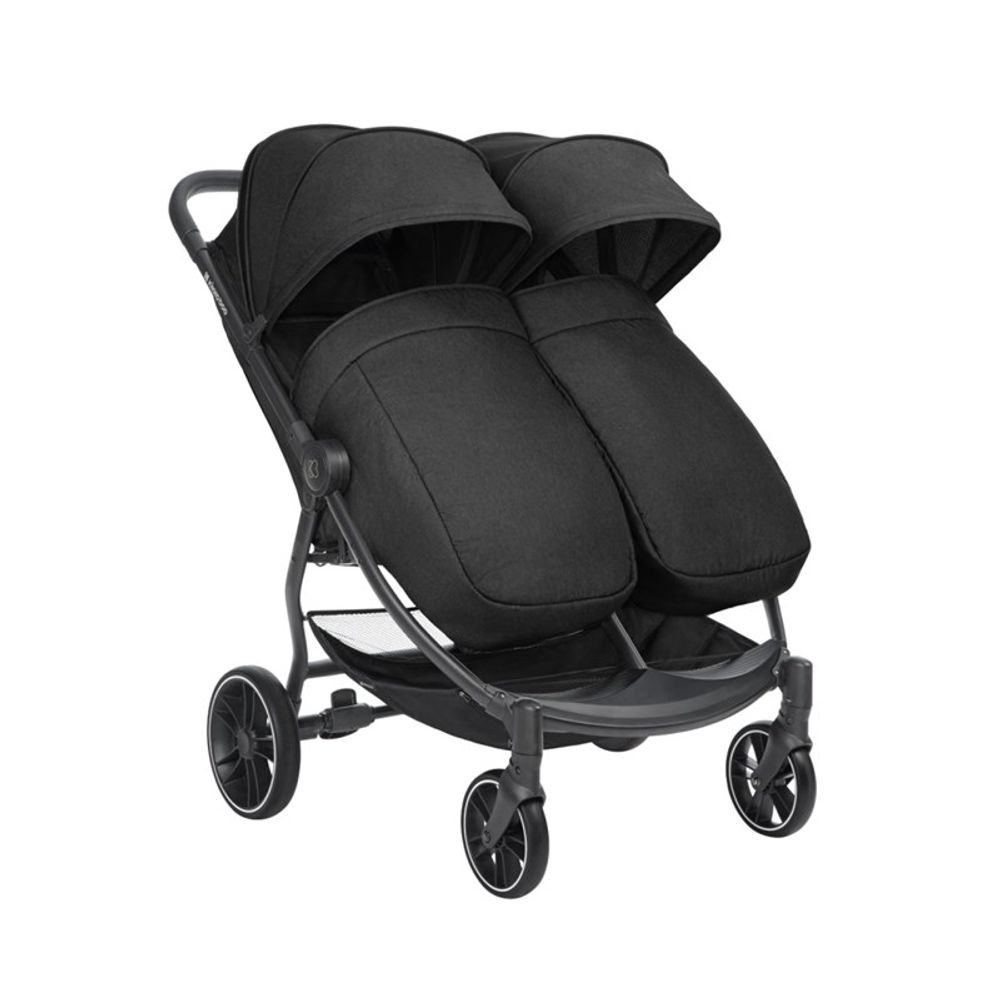Kikka Boo Kolica za blizance Happy 2, Black slika 2