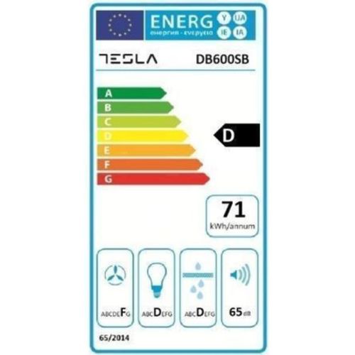 Tesla DB600SB kuhinjski aspirator, Crna boja slika 3