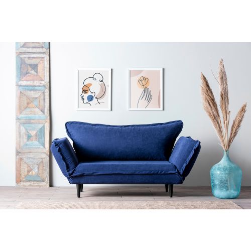 Atelier Del Sofa Dvosjed na razvlačenje, Mornarsko plava, Vino Daybed - Navy Blue \GR125\01 slika 2