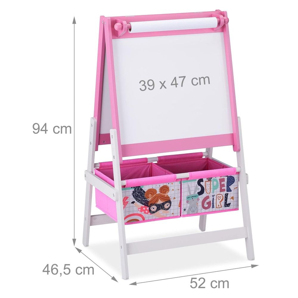 Kinder Home Drvena dvostrana tabla Super Girl slika 9