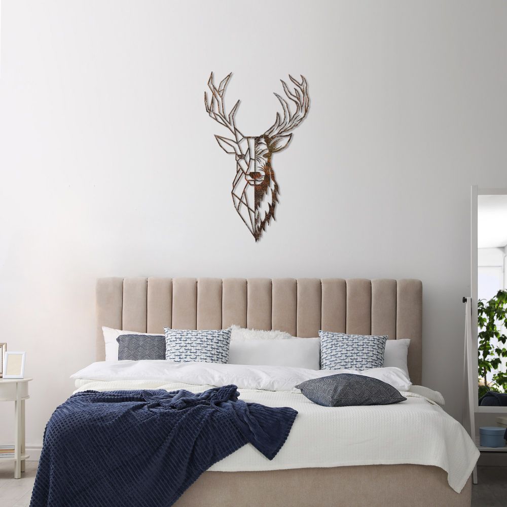 Decorative metal wall accessory Rusty Deer 3, colour: antiquation slika 4