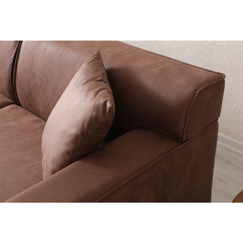 Ugaona sofa New Petra L - boja: kesten slika 5