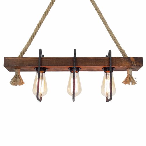 Demir Kütük 2 Walnut Chandelier slika 4