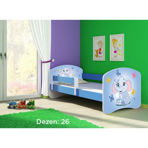 Deciji krevet ACMA II 180x80 + dusek 6 cm BLUE26 slika 1