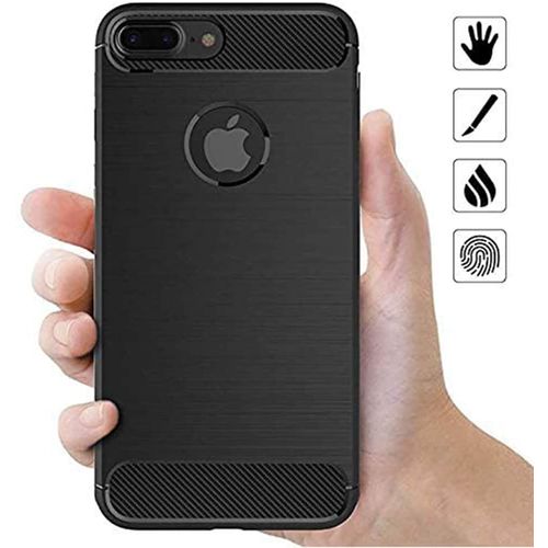 Techsuit - Carbon Silicone maska za iPhone 7 Plus - crna slika 2