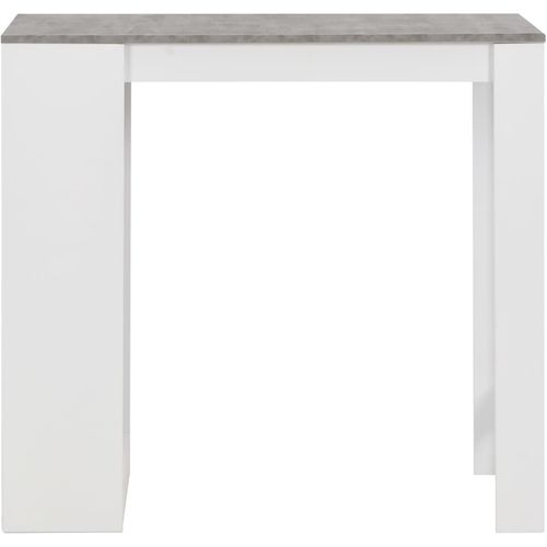 Barski stol s policom bijeli 110 x 50 x 103 cm slika 8