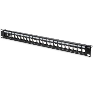 DIGITUS 1U Modularni patch panel 24-p,metalni sa držac kabla, prazan DN-91411