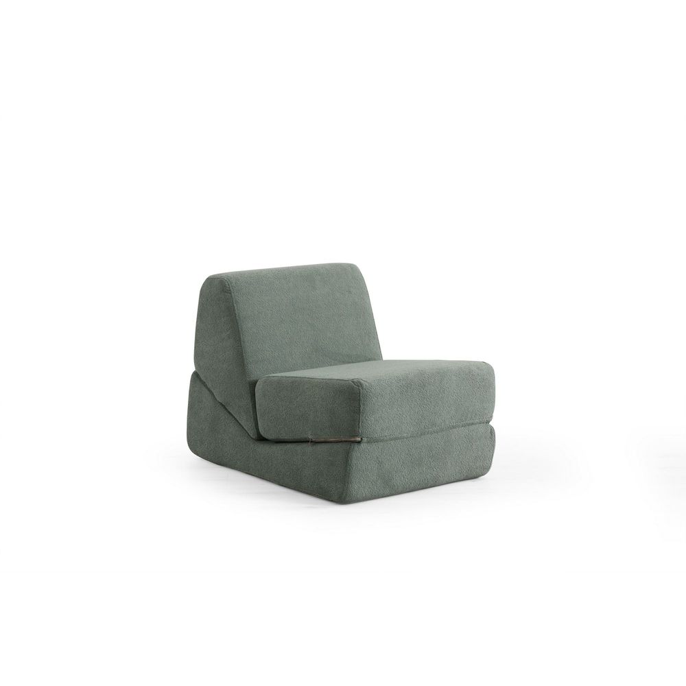 Origami Konvertibilni - Zeleni 1-Sjedalni Sofa-Krevet slika 2