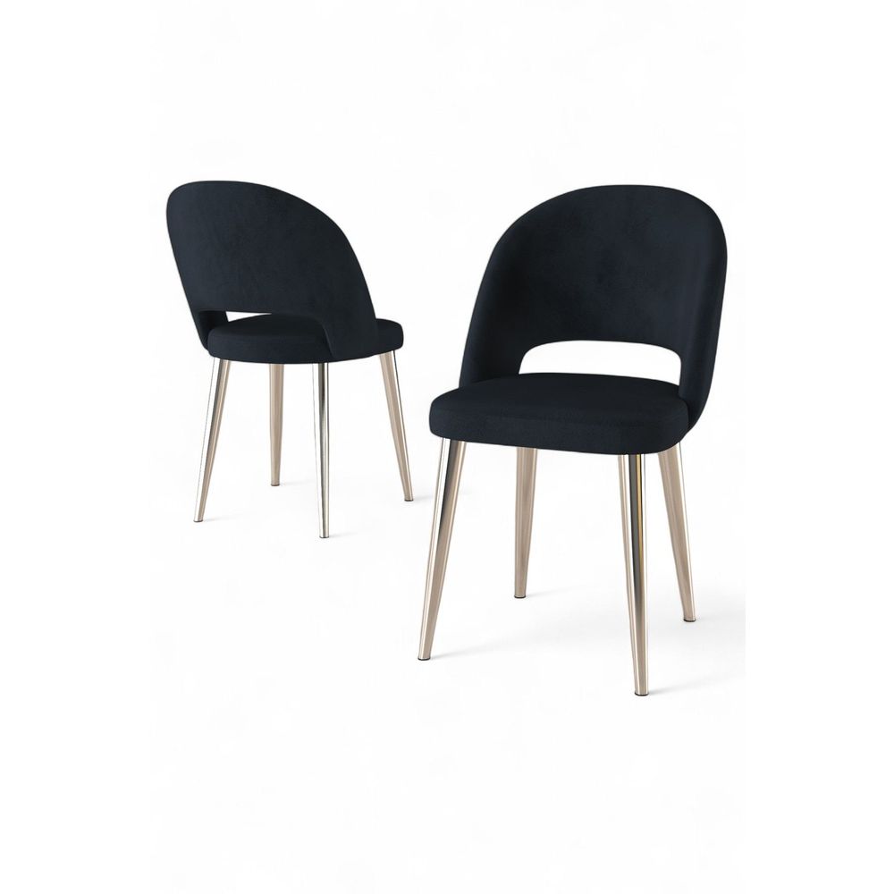 Set Stolica (6 Komada) Pane - Boje: Antracit, Hrom Antracit slika 2