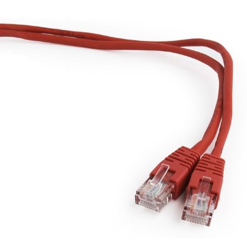 Gembird PP12-3M/R Patch Cable, U/UTP Cat.5e, Red, 3m slika 1