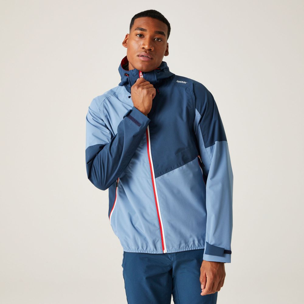 Regatta Muška jakna Deserto II Waterproof Corporate Blue/Moonlight slika 4