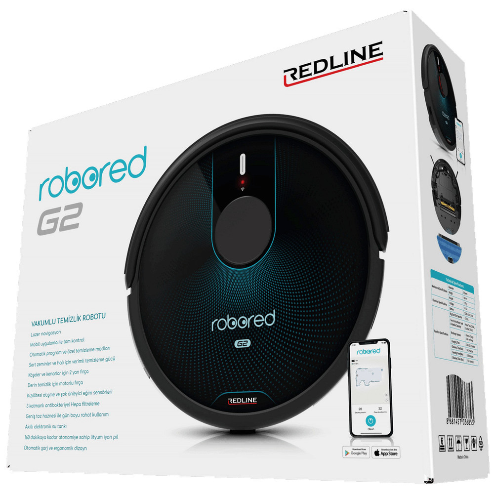 REDLINE Robot, usisavač, baterija 5200 mAh, WiFi - G2 Robored slika 6