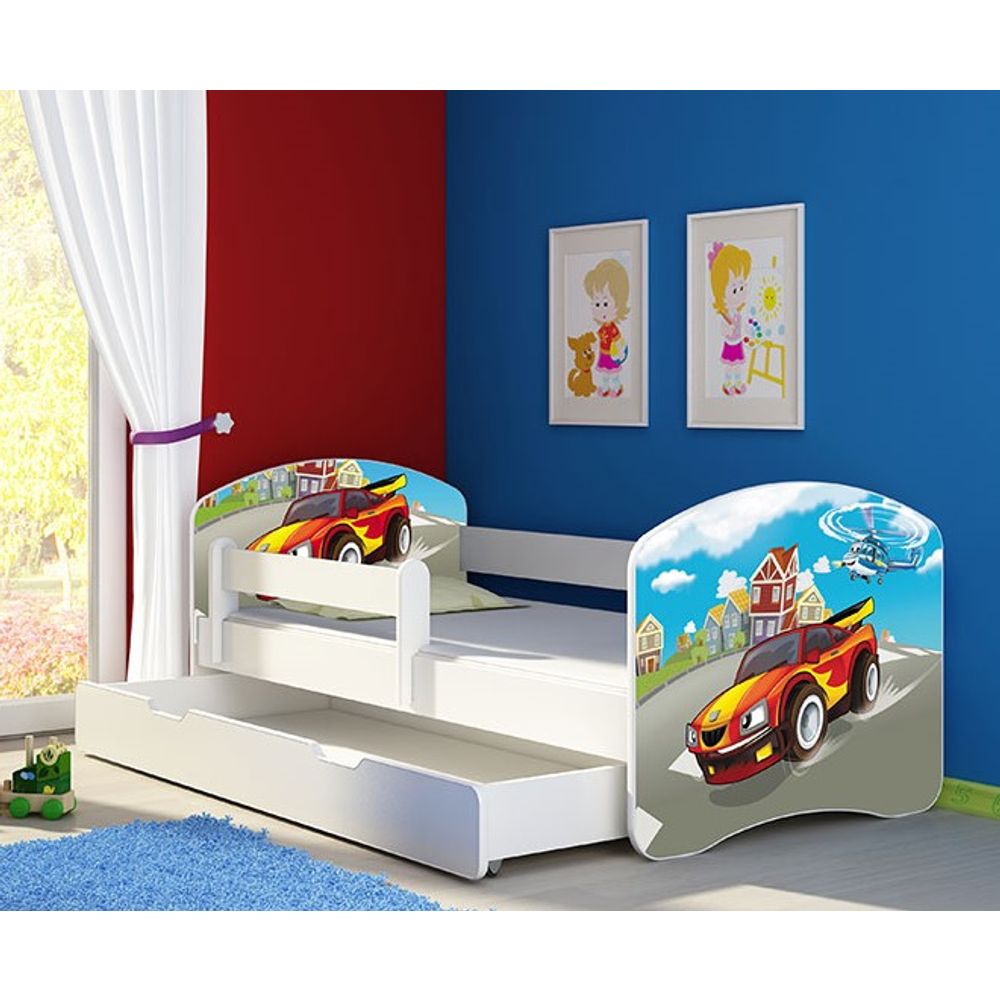 ACMA Dječiji krevet Acma II sa ladicom White - 180x80cm - Dezen 03 slika 1