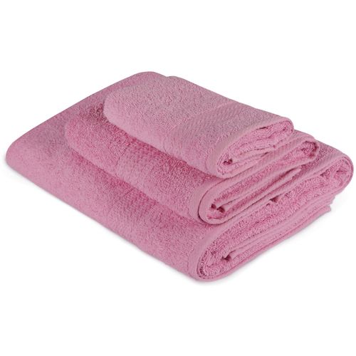 Colourful Cotton Set ručnika PINK, u poklon kutiji, 3 komada, Rainbow - Pink slika 1