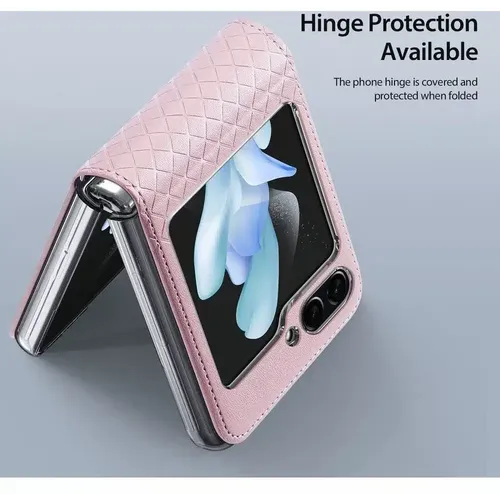 DUX DUCIS Bril – kožna maska ​​za Samsung Galaxy Z Flip5 5G pink slika 5