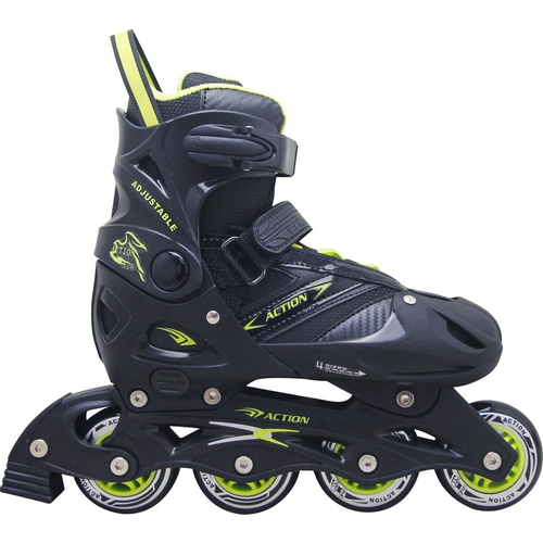 ROLER PW126B-C BLACK/DARK GREY S(33-36) PVC ABEC5 PU ACTION 2021 PAR slika 1